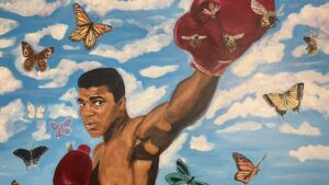 Muhammad Ali painting by Lou Art