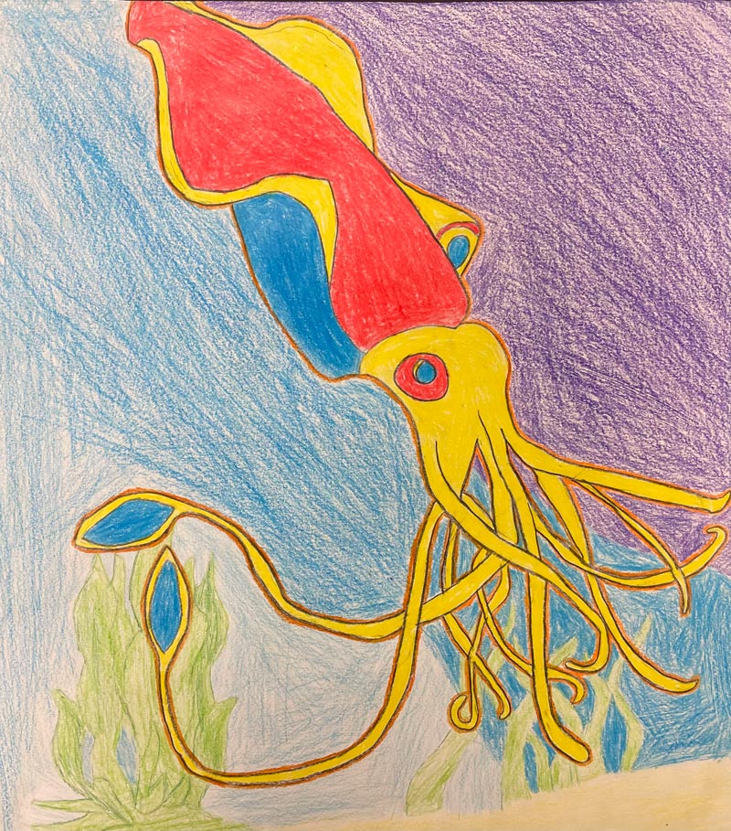 Mad City Arts blog Primary Color Challenge student Todd art taught by Louis Ely, of Lou Art