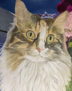 Cat art by Lou Art in Madison, WI